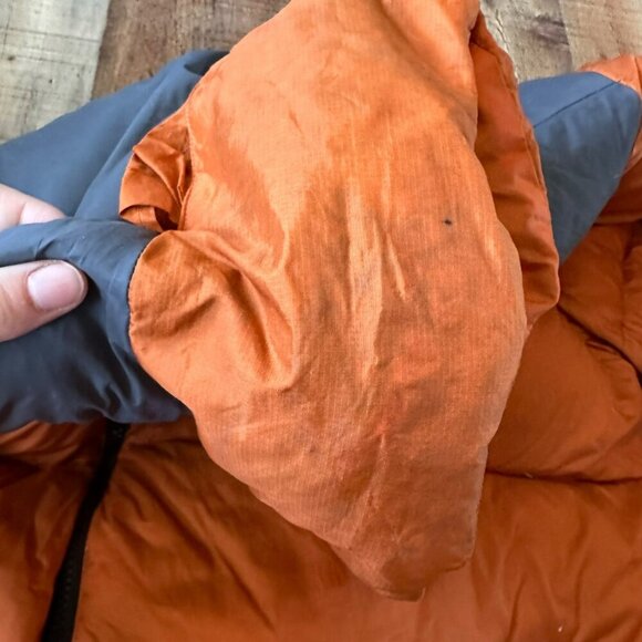 Bear USA Orange & Gray Down Feather Puffer Coat With Zip Closure & Pockets XXL - Picture 5 of 13